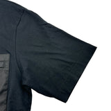 プラダ PRADA トライアングルロゴ半袖Tシャツ UJN661 ブラック コットン メンズ 半袖Ｔシャツ