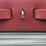 エルメス HERMES エールバッグジップPM A刻印 ベージュ/ナチュラル シルバー金具 トワル/ハンター レディース ハンドバッグ