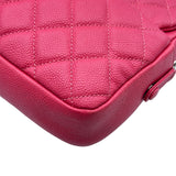 シャネル CHANEL マトラッセフラップバッグ A67742 20番台 ピンク シルバー金具 キャビアスキン レディース ショルダーバッグ
