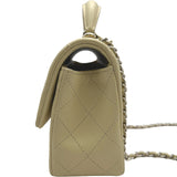 シャネル CHANEL マトラッセトップハンドルフラップバッグ AS2431 イエロー ゴールド金具 ラムスキン レディース ハンドバッグ