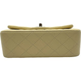 シャネル CHANEL マトラッセトップハンドルフラップバッグ AS2431 イエロー ゴールド金具 ラムスキン レディース ハンドバッグ