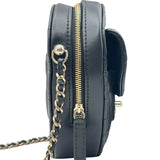 シャネル CHANEL マトラッセ ハートシェイプバッグ AS5764 ブラック ゴールド金具 ラムスキン レディース ショルダーバッグ