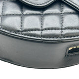シャネル CHANEL マトラッセ ハートシェイプバッグ AS5764 ブラック ゴールド金具 ラムスキン レディース ショルダーバッグ