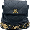 シャネル CHANEL アイコンチャームスモールリュック AS4275 ブラック ゴールド金具 ラムスキン レディース リュック・デイパック
