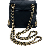 シャネル CHANEL アイコンチャームスモールリュック AS4275 ブラック ゴールド金具 ラムスキン レディース リュック・デイパック