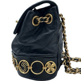 シャネル CHANEL アイコンチャームスモールリュック AS4275 ブラック ゴールド金具 ラムスキン レディース リュック・デイパック