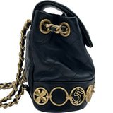 シャネル CHANEL アイコンチャームスモールリュック AS4275 ブラック ゴールド金具 ラムスキン レディース リュック・デイパック