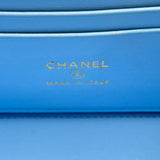 シャネル CHANEL バニティショルダーバッグ AP2805 32番台 ライトブルー ゴールド金具 キャビアスキン レディース ショルダーバッグ