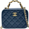 シャネル CHANEL マトラッセ スモールバニティケース AS3318 ブラック ゴールド金具 ラムスキン レディース ショルダーバッグ