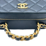 シャネル CHANEL マトラッセ スモールバニティケース AS3318 ブラック ゴールド金具 ラムスキン レディース ショルダーバッグ