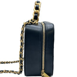 シャネル CHANEL マトラッセ スモールバニティケース AS3318 ブラック ゴールド金具 ラムスキン レディース ショルダーバッグ