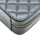 シャネル CHANEL マトラッセ スモールバニティケース AS3318 ブラック ゴールド金具 ラムスキン レディース ショルダーバッグ