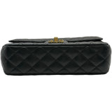 シャネル CHANEL トップハンドルフラップバッグ AS4530 ブラック ゴールド金具 ラムスキン レディース ショルダーバッグ