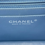 シャネル CHANEL ミニマトラッセ18 A35200 19番台 ブルー シルバー金具 キャビアスキン レディース ショルダーバッグ