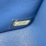 シャネル CHANEL ミニマトラッセ18 A35200 19番台 ブルー シルバー金具 キャビアスキン レディース ショルダーバッグ