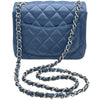 シャネル CHANEL ミニマトラッセ18 A35200 19番台 ブルー シルバー金具 キャビアスキン レディース ショルダーバッグ