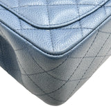 シャネル CHANEL ミニマトラッセ18 A35200 19番台 ブルー シルバー金具 キャビアスキン レディース ショルダーバッグ
