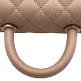 シャネル CHANEL ココハンドルXXS AS2215 31番台 ピンク ゴールド金具 キャビアスキン レディース ハンドバッグ