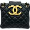 シャネル CHANEL ココマークスモールショッピングバッグ AS4596 ブラック ゴールド金具 ラムスキン レディース ショルダーバッグ
