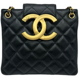 シャネル CHANEL ココマークスモールショッピングバッグ AS4596 ブラック ゴールド金具 ラムスキン レディース ショルダーバッグ