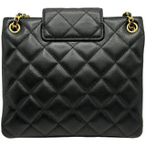 シャネル CHANEL ココマークスモールショッピングバッグ AS4596 ブラック ゴールド金具 ラムスキン レディース ショルダーバッグ