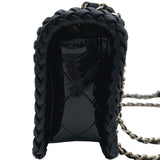 シャネル CHANEL スモールフラップバッグ AS4206 ブラック ゴールド金具 パテントカーフスキン レディース ショルダーバッグ