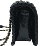 シャネル CHANEL スモールフラップバッグ AS4206 ブラック ゴールド金具 パテントカーフスキン レディース ショルダーバッグ