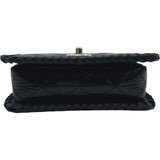 シャネル CHANEL スモールフラップバッグ AS4206 ブラック ゴールド金具 パテントカーフスキン レディース ショルダーバッグ
