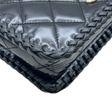 シャネル CHANEL スモールフラップバッグ AS4206 ブラック ゴールド金具 パテントカーフスキン レディース ショルダーバッグ