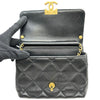 シャネル CHANEL マトラッセロゴチャームチェーンショルダー AS4986 ブラック ゴールド金具 ラムスキン レディース ショルダーバッグ