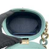 シャネル CHANEL バニティチェーンショルダー AS3155 29番台 グリーン ゴールド金具 ラムスキン レディース ショルダーバッグ