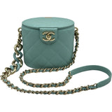 シャネル CHANEL バニティチェーンショルダー AS3155 29番台 グリーン ゴールド金具 ラムスキン レディース ショルダーバッグ