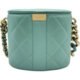 シャネル CHANEL バニティチェーンショルダー AS3155 29番台 グリーン ゴールド金具 ラムスキン レディース ショルダーバッグ