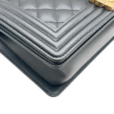 シャネル CHANEL ボーイシャネル25 A67086 ブラック ゴールド金具 キャビアスキン レディース ショルダーバッグ