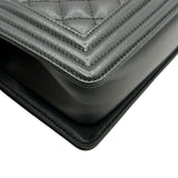 シャネル CHANEL ボーイシャネル20 A67085 28番台 ブラック ゴールド金具 キャビアスキン メンズ ショルダーバッグ