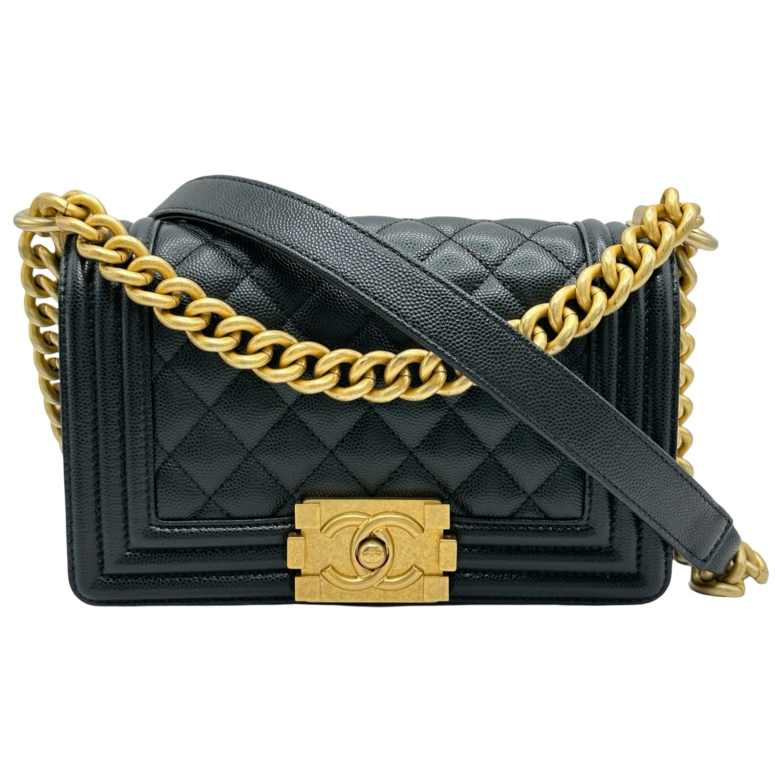 シャネル CHANEL ボーイシャネル20 A67085 28番台 ブラック ゴールド