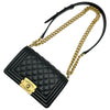 シャネル CHANEL ボーイシャネル20 A67085 28番台 ブラック ゴールド金具 キャビアスキン メンズ ショルダーバッグ