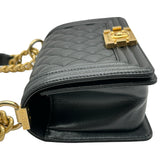 シャネル CHANEL ボーイシャネル20 A67085 28番台 ブラック ゴールド金具 キャビアスキン メンズ ショルダーバッグ