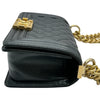 シャネル CHANEL ボーイシャネル20 A67085 28番台 ブラック ゴールド金具 キャビアスキン メンズ ショルダーバッグ