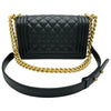 シャネル CHANEL ボーイシャネル20 A67085 28番台 ブラック ゴールド金具 キャビアスキン メンズ ショルダーバッグ