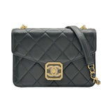 シャネル CHANEL ミニフラップバッグ AS2840 ブラック/ゴールド金具 ラムスキン レディース ショルダーバッグ