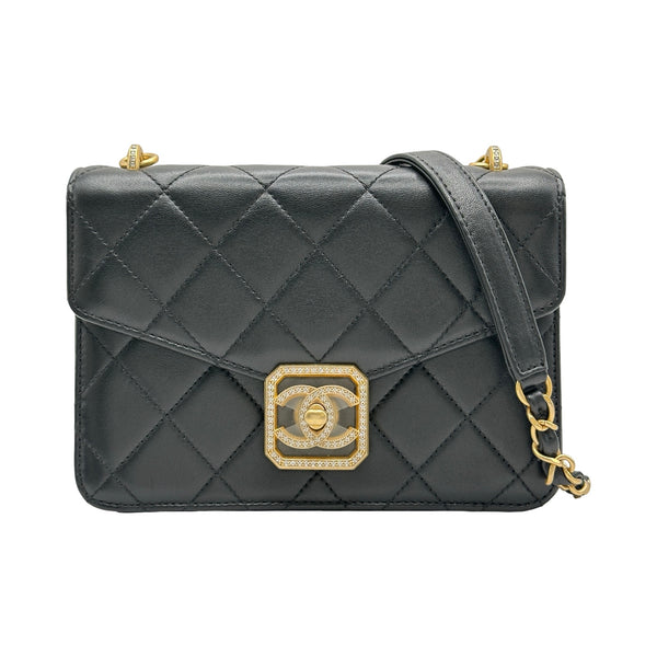 シャネル CHANEL ミニフラップバッグ AS2840 ブラック/ゴールド金具
