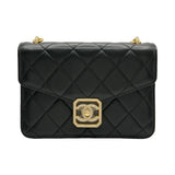 シャネル CHANEL ミニフラップバッグ AS2840 ブラック/ゴールド金具 ラムスキン レディース ショルダーバッグ