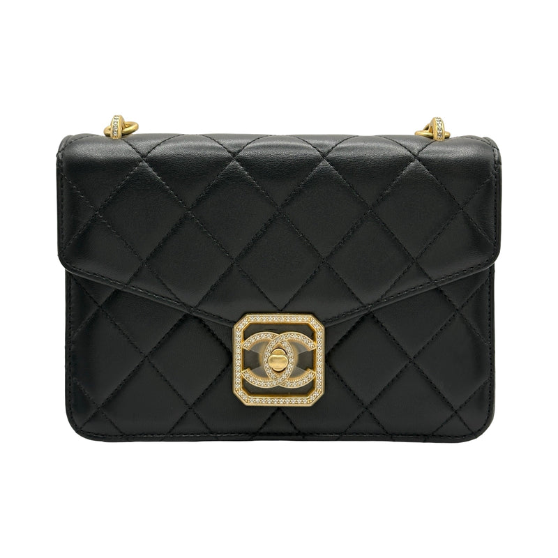 シャネル CHANEL ミニフラップバッグ AS2840 ブラック/ゴールド金具