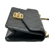 シャネル CHANEL ミニフラップバッグ AS2840 ブラック/ゴールド金具 ラムスキン レディース ショルダーバッグ