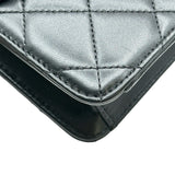 シャネル CHANEL ミニフラップバッグ AS2840 ブラック/ゴールド金具 ラムスキン レディース ショルダーバッグ