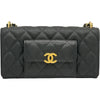 シャネル CHANEL マトラッセフラップチェーンウォレット AP3465 ブラック/ゴールド金具 キャビアスキン レディース ウォレットチェーン