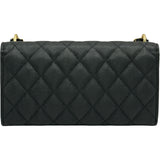 シャネル CHANEL マトラッセフラップチェーンウォレット AP3465 ブラック/ゴールド金具 キャビアスキン レディース ウォレットチェーン
