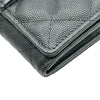 シャネル CHANEL マトラッセフラップチェーンウォレット AP3465 ブラック/ゴールド金具 キャビアスキン レディース ウォレットチェーン