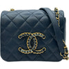 シャネル CHANEL ミニマトラッセ AS2599 ブルー ゴールド金具 ラムスキン レディース ショルダーバッグ
